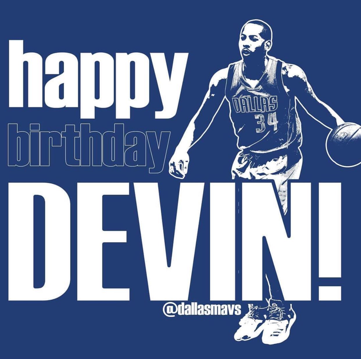 Happy birthday to Devin Harris!! We hope you have a great one & we get a win against the Heat for your birthday! 