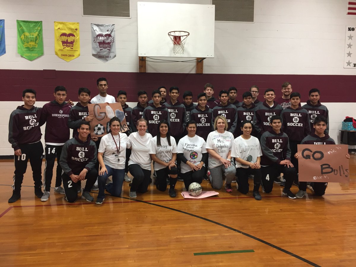 BridgeportIS's tweet photo. Our Morning Assembly was an exciting soccer match between the Varsity Bulls and Sissies Soccer Teams and our own Staff!  #BridgeportProud https://t.co/aJpgSxi9tN