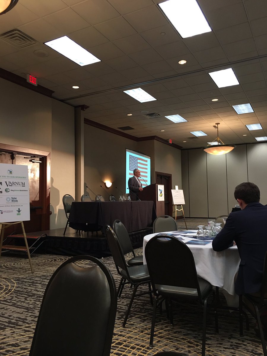 MI_CEF's tweet photo. Our ED Larry Ward welcomes everyone to our 3rd annual Catalyst Conference! #MIenergy #RightonEnergy #CleanisRight #Ratepayerprotection https://t.co/AHedQj0ZDl