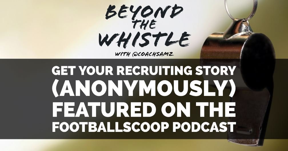 CoachSamz's tweet photo. The @FootballScoop Podcast wants to help you share your (anonymous) recruiting stories

#ThisIsGonnaBeSoMuchFun

https://t.co/vq6CfskXYs https://t.co/CX0qC1VZz6