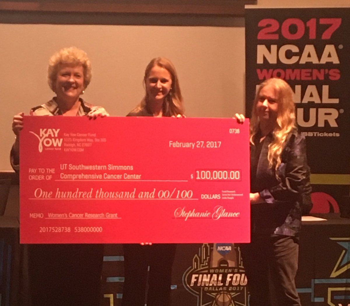 #Congrats to Angelique Whitehurst for <a href="/kayyowfund/">Kay Yow Cancer Fund</a> #cancer research grant for her work with triple-negative #breastcancer tumors!