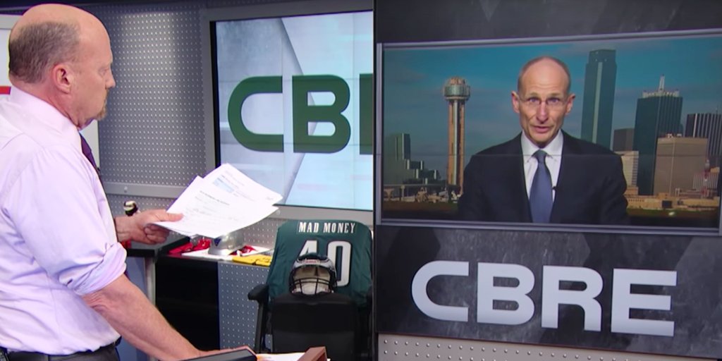CBRE's tweet photo. CEO Bob Sulentic discussed #CBRE's recent financial performance and the #CRE market on @MadMoneyOnCNBC https://t.co/Gr79MhcFFo https://t.co/iF0n9lLJp7