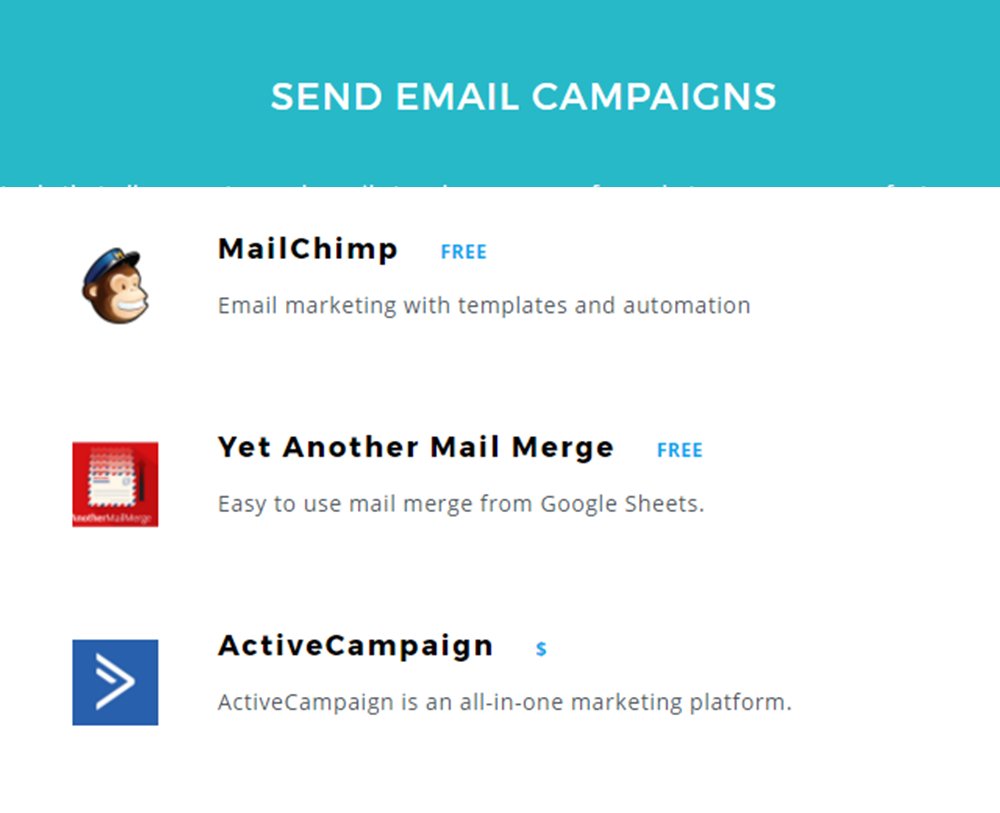 toolmuse's tweet image. Congrats to @MailChimp, #YetAnotherMailMerge &amp;amp; @ActiveCampaign for being voted the TOP EMAIL MARKETING tools for #startups on Toolmuse!