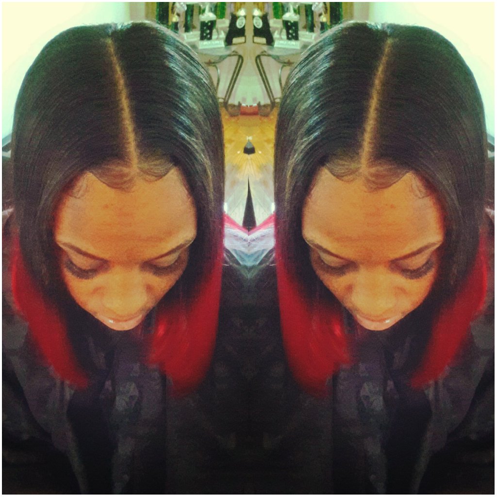 Msgstyles3's tweet photo. When your stylist is the bestπππ #3138284819 #salonroyalty #selfmade #flawless #Beyonce #glogang #Ponytail #sidebob #CEO #professional https://t.co/Wx7wZukUbx