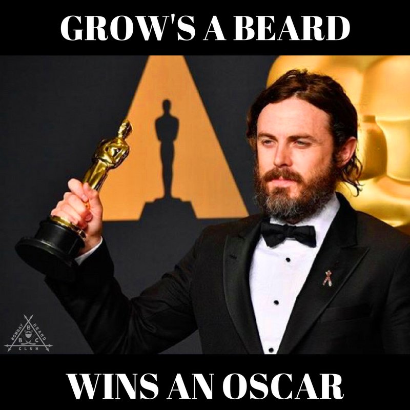 BlrBeardClub's tweet photo. Grow's a #beard ....Wins an #Oscars 

#CaseyAffleck #beardedmen #hollywood 
#manybeard #onemission #BBC https://t.co/4tzevCrF1f