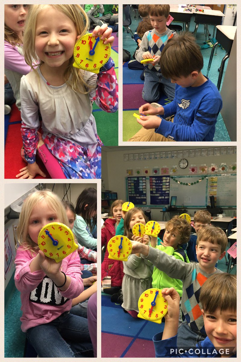 Telling time to the hour with our own mini clocks! #aacpsawesome