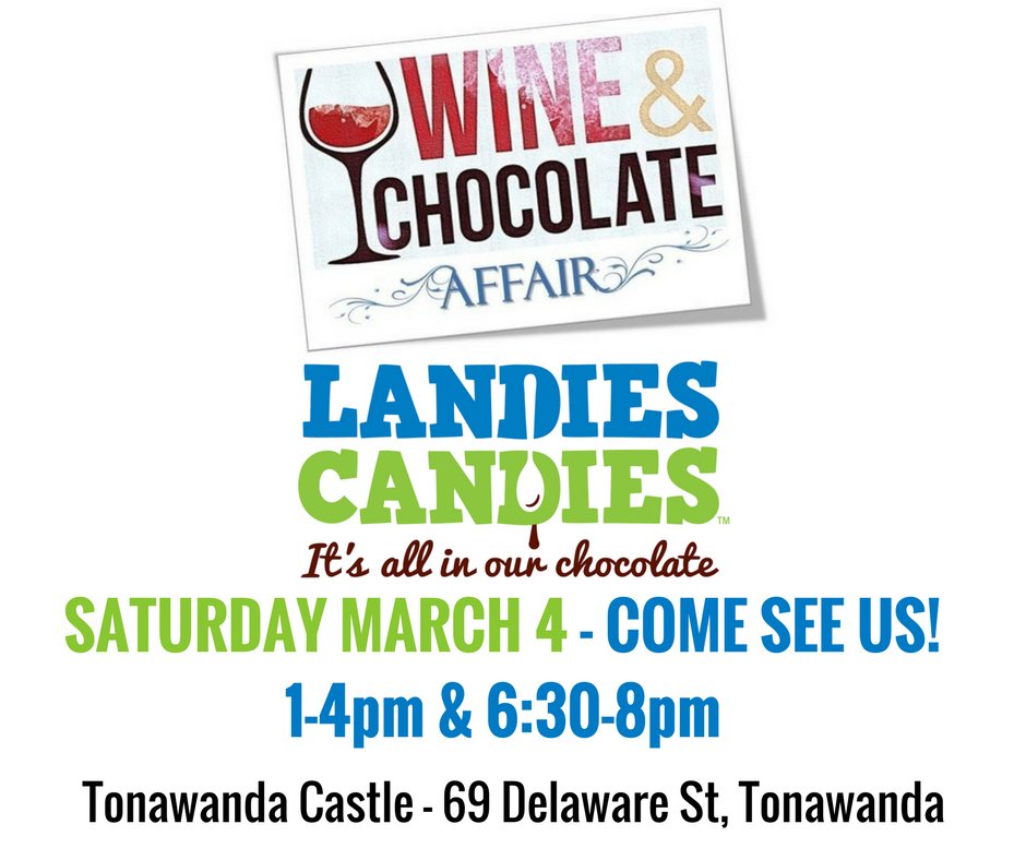 🚨Announcement🚨 We will be with our Sponge Candy Selfie Booth at The Wine &amp; Chocolate Affair this Saturday @ Tonawanda Castle! Come visit! 🙂