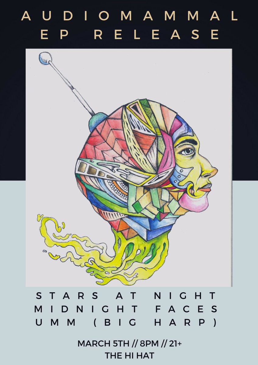 chrisfromumm's tweet photo. Super stoked to play March 5th at @theHiHatLA for @AudioMammalBand EP release with @StarsAtNight_ and @midnightfaces1 https://t.co/GQEPMIUkfq