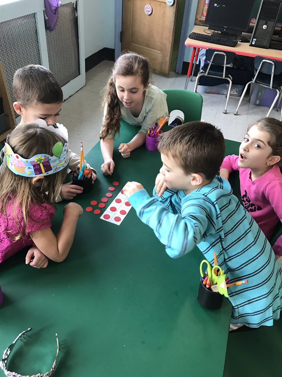Mrs_Danziger's tweet photo. Mrs. Danziger's class had fun in math working in groups, exploring with counters and ten frames to create number sentences. https://t.co/odwqciXC7X
