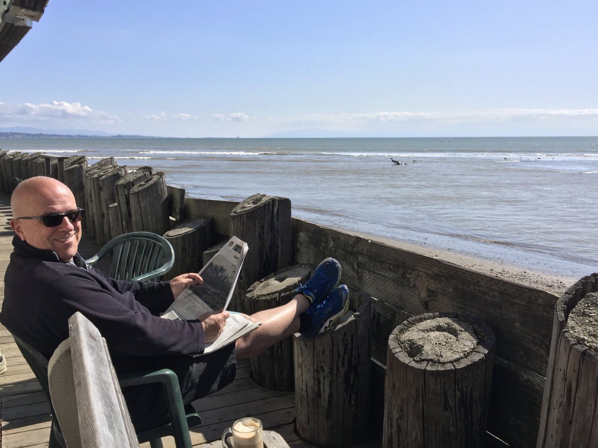 markdevisser's tweet image. Latte and the New York Times in Capitola - the truth is not that hard!