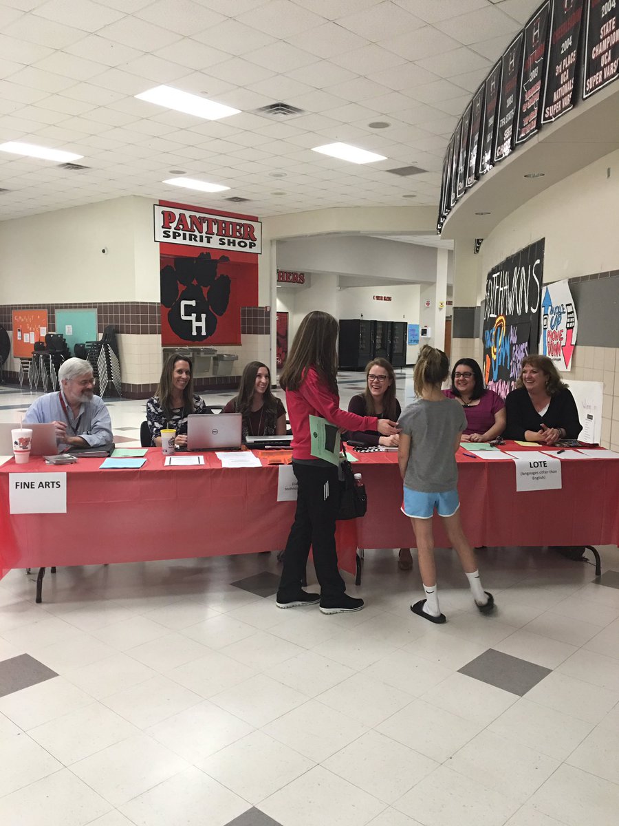 sherrell_lander's tweet photo. @chhspanthers 
@RB_CTE 
@CHHSCounseling 
CTE STAFF &amp; LOTE
Ready for Parent University 2017

#chpantherpride https://t.co/tuRmC2p1bi