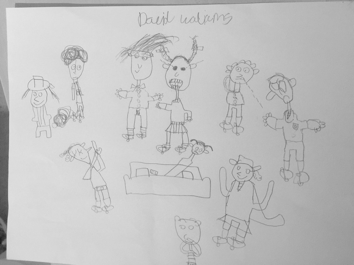 Fraser passed me this to say "Thank you mummy and daddy for reading <a href="/davidwalliams/">David Walliams HQ</a> books to me"