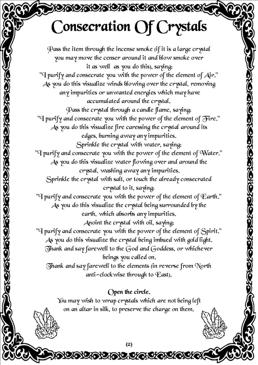 metaphystudies's tweet photo. How to consecrate crystals #consecrationritual #crystals #wicca #wicca101 #witchcraft #babywitch https://t.co/9hFEcsGttR