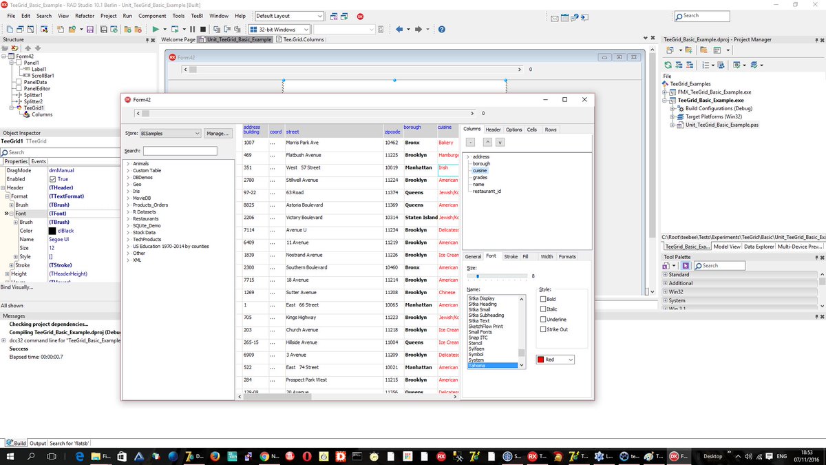 EmbarcaderoTech's tweet image. ANN: #TeeGrid v1.0 has been released. Fully compatible with #VCL and FMX 
.
github.com/Steema/TeeGrid

#Windows10 #developer #Delphi
