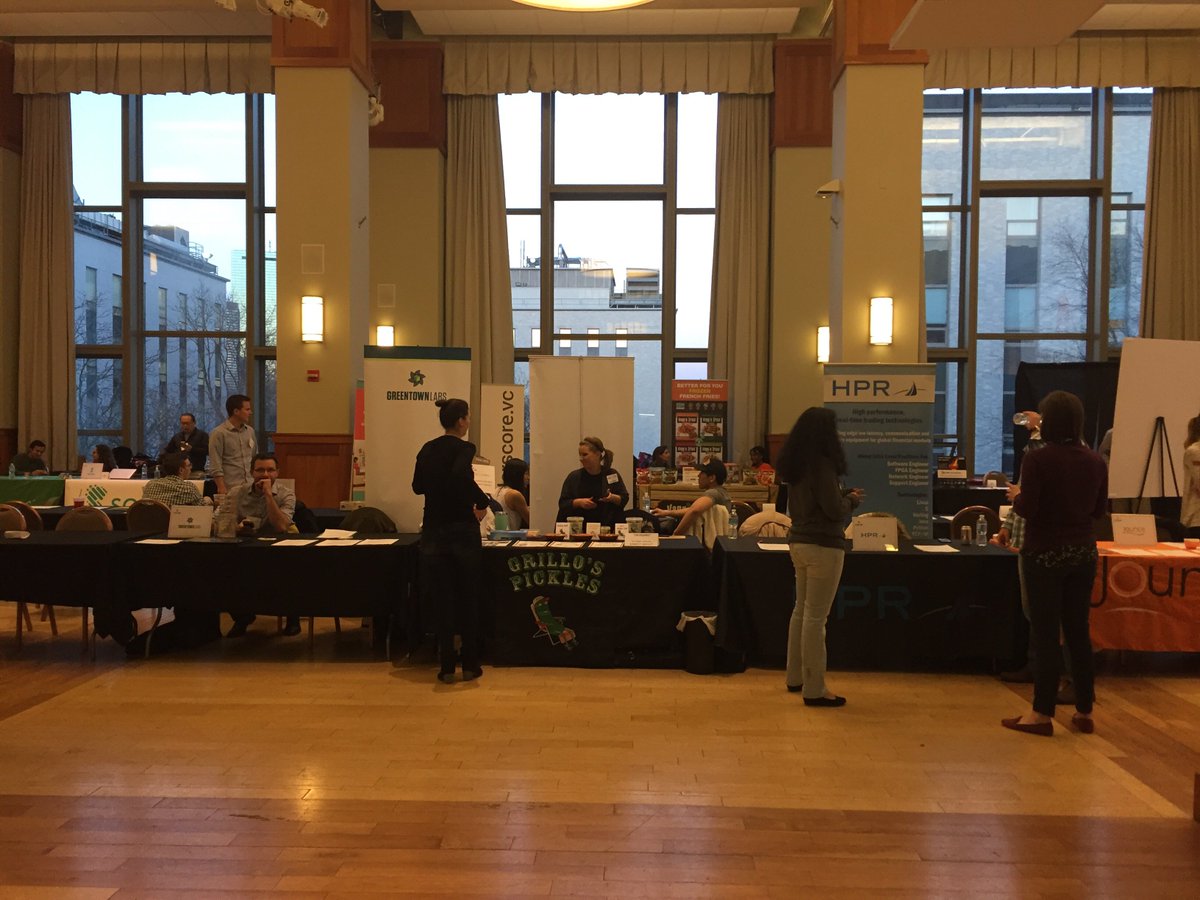 OnFiretoHire's tweet photo. The #startups are ready for you #huskies! Come down to the curry student center for #OFTH17 https://t.co/kzOfMzEstp