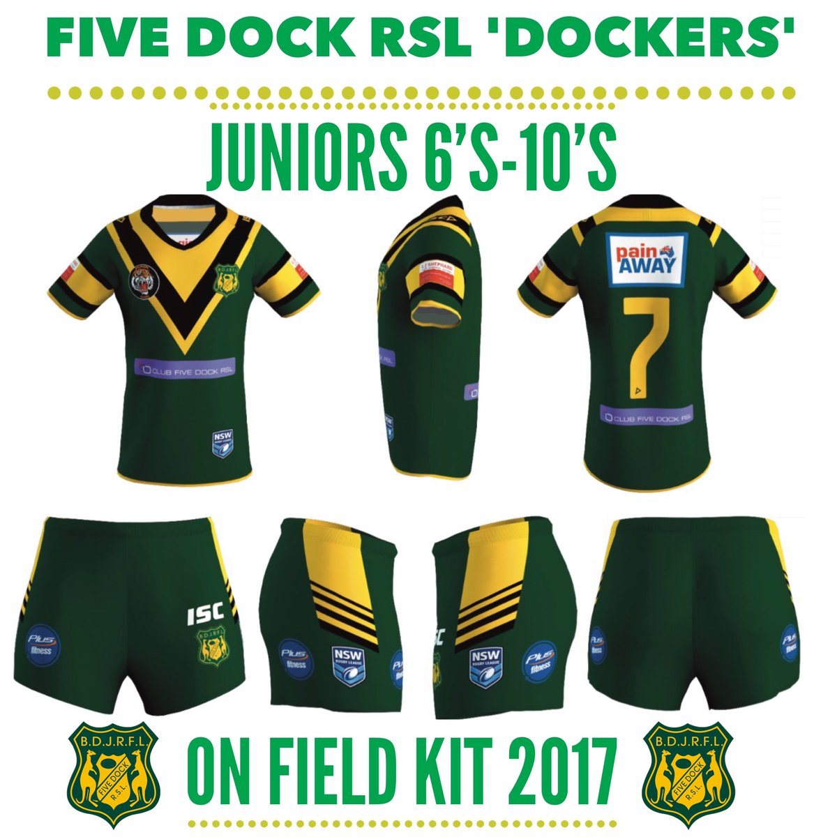 FD1963Dockers's tweet photo. Our junior kit for 2017 #rugbyleague #LetsGoDockers #dockerspride https://t.co/OH4ZB8KiXv