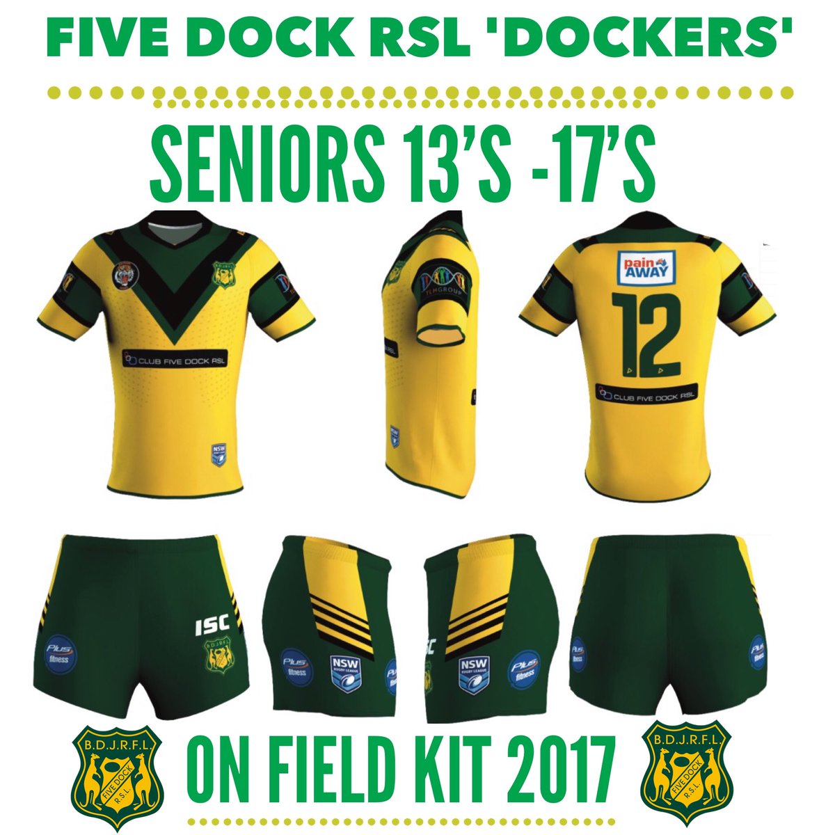 FD1963Dockers's tweet photo. Seniors kit for 2017 #rugbyleague #LetsGoDockers #dockerspride https://t.co/qZbQV44rPh