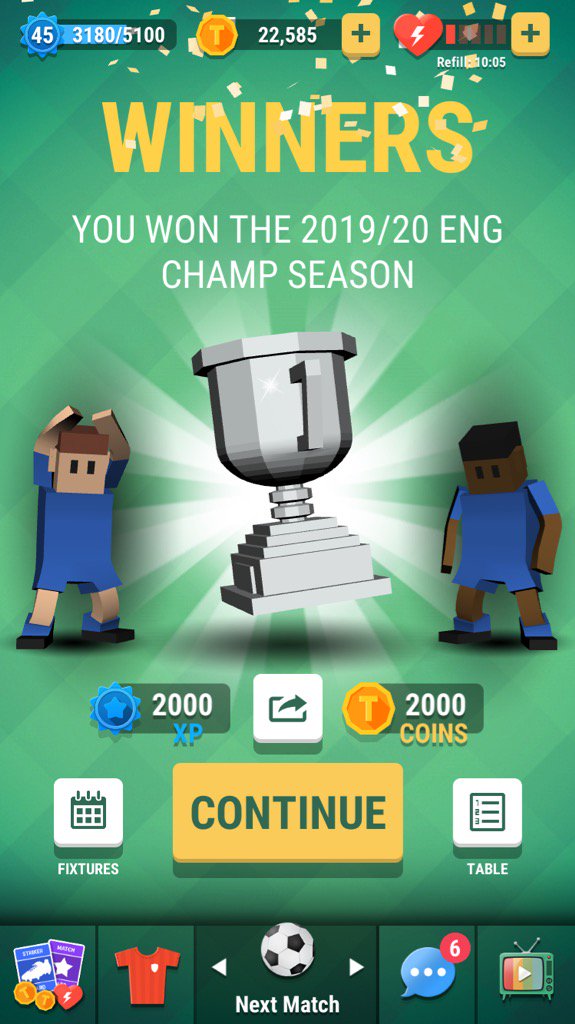 TheBlackMambaMM's tweet photo. I finished 1st in the ENG Prem in Tiny Striker: World Football #football #game #tinystriker https://t.co/WYsdfmUSfj https://t.co/5dLSsiOtB1