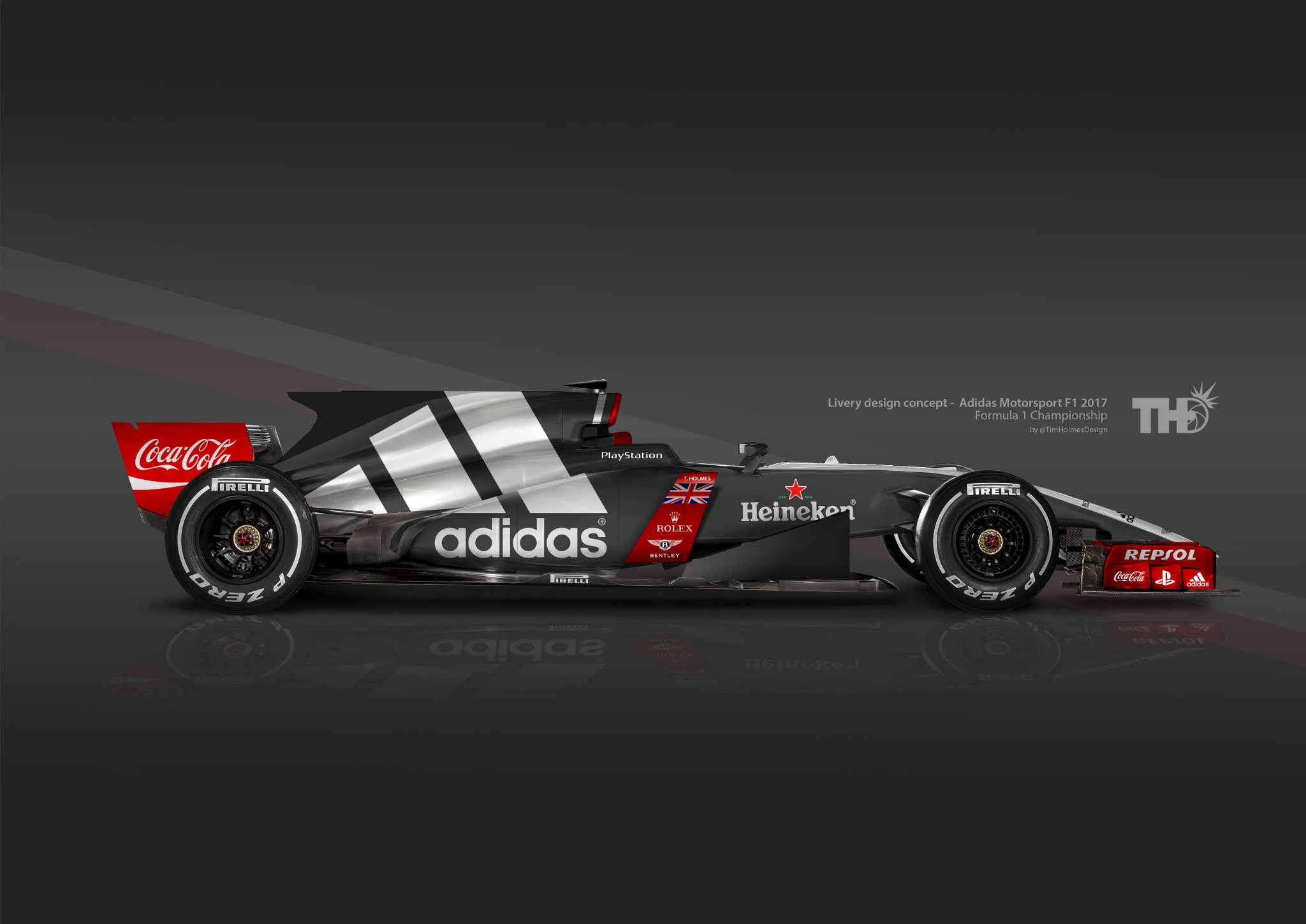 adidas race car