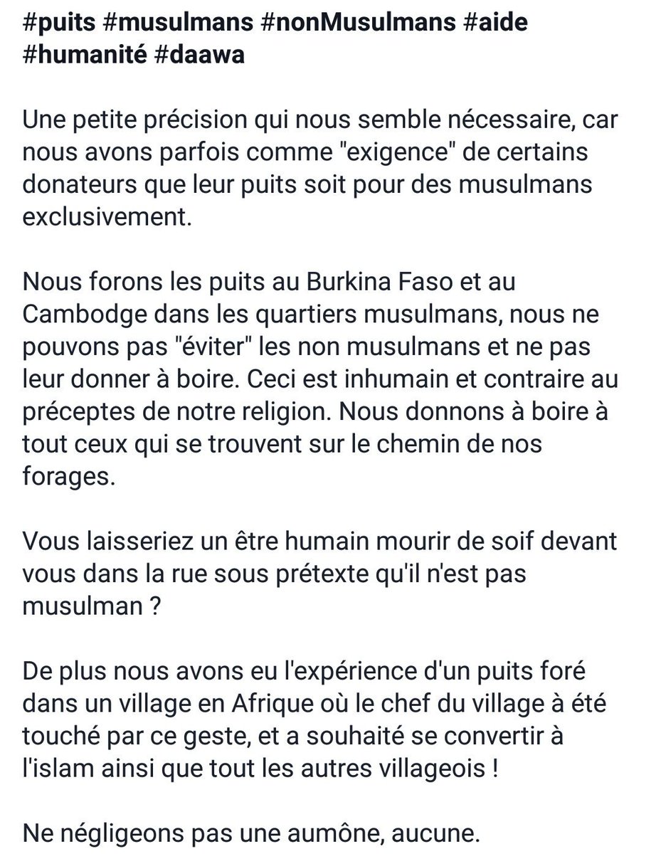 Nouvelleoptique's tweet photo. #puits #musulmans #nonMusulmans #aide #humanité #daawa
Une petite précision...
Alors que dire d'un être humain
https://t.co/GVY9rZ4eVX Rt https://t.co/QWTe0UwswP