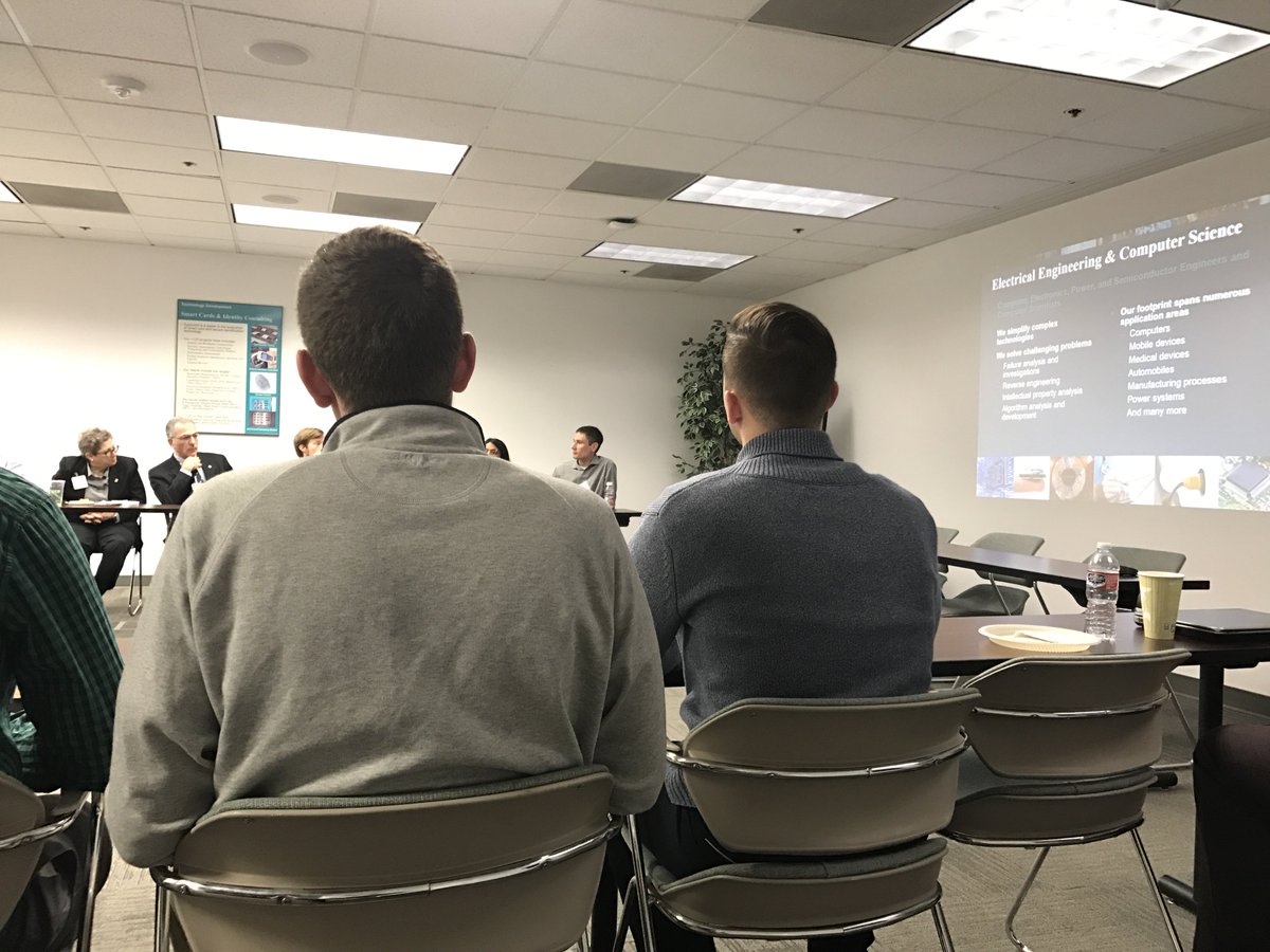 FocusPhotoCo's tweet photo. Learning about real life applications for #engineers from the University of #Michigan at Exponent. #umich #goblue #focusphotoco #California https://t.co/XHfBJaR3sK