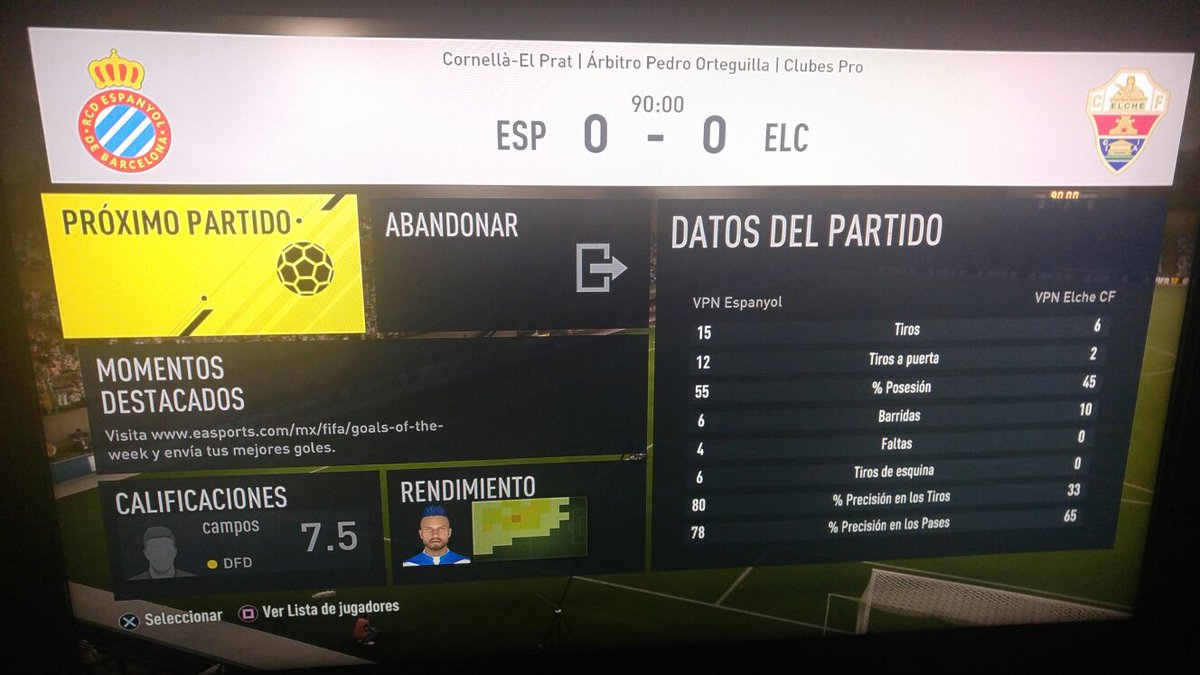 Una vez mas la mala suerte nos impide sacar los 3 puntos vs VPN Elche esperamos tener mejor suerte en los próximos partidos!