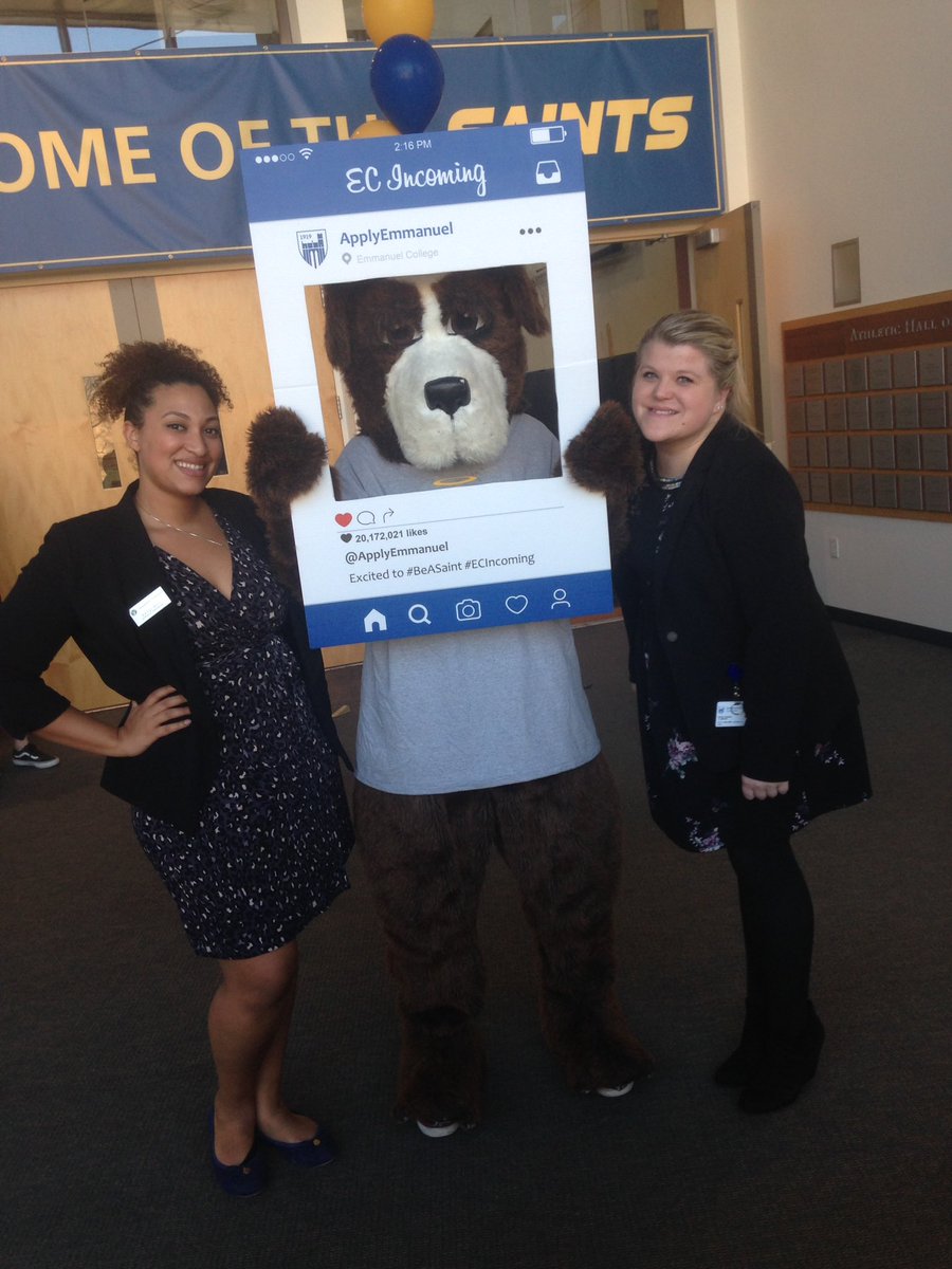 ApplyEmmanuel's tweet photo. Even our admissions counselors love Halo! #Kevintweets #BeASaint #ECIncoming https://t.co/3UdZY5P62S