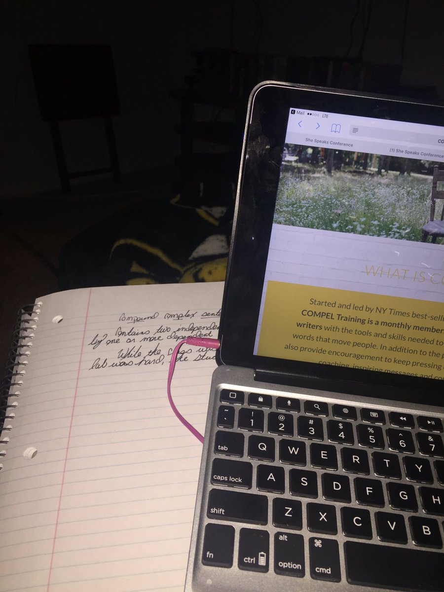 EGTate1114's tweet photo. Got in some @COMPELtraining tonight. #writing #writer #SpreadingHisWord https://t.co/sNIm3PnyNp