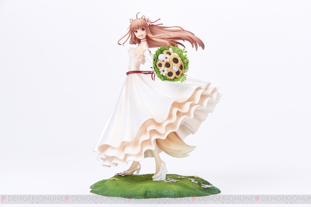 狼と香辛料』ウエディングドレス姿の“ホロ”がフィギュア化。3月13日