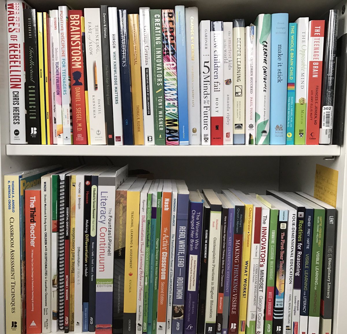 Ambrose_BEd's tweet photo. We're talking about Learning Theories and Application this term. This is my little library of influential books: #AUBEd https://t.co/KH69ftXdl6