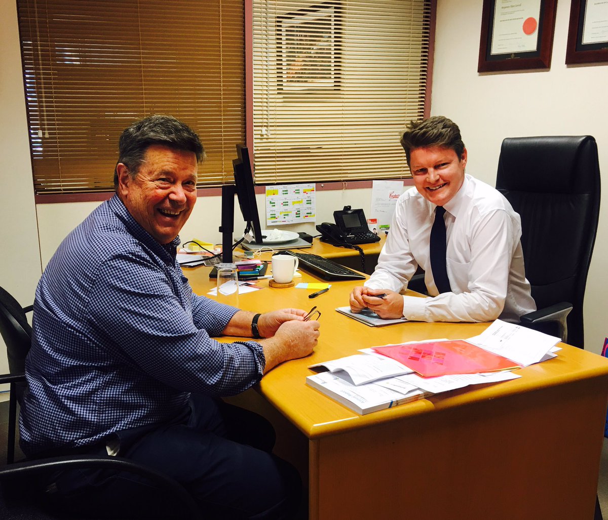 BenCarrollMP's tweet photo. After 7 years in administration it's great to sit down with @BrimbankCouncil Mayor, Cr John Hedditch on what's needed in Brimbank #SpringSt https://t.co/x0nQglrC95
