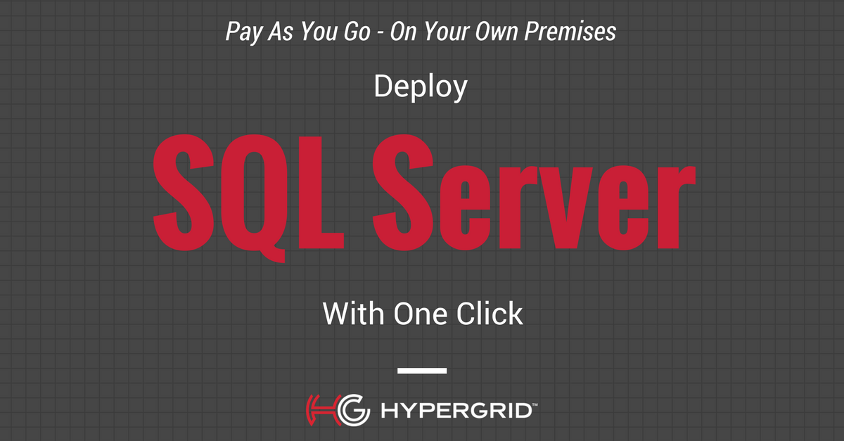 Partner webinar: Deploy SQL Server with one click. Only pay for SQL Server resources as you use them hubs.ly/H06gScM0