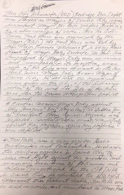 PCIJdotOrg's tweet photo. PCIJ story: DDS hitman writes in journal: Duterte rule 'a Divine Trap' https://t.co/1oYDnkwug8 https://t.co/QJruLl2XVy