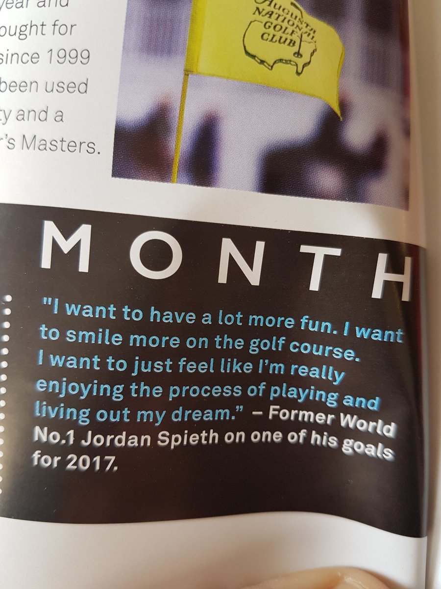 Boom! <a href="/JordanSpieth/">Jordan Spieth</a> nails it. Golf/Cricket or whatever you choose to do in your life! This is not a bad mantra to abide by. Have FUN!