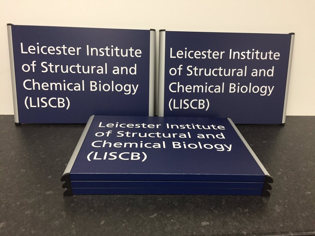 GRSSigns_SteveT's tweet photo. Wall fix #slatz system ready for #installation today @LeicStructBio #wayfinding #signage https://t.co/dCG5CGLWSC