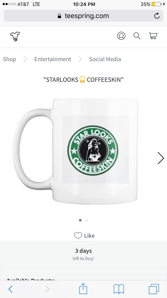 DAROYALT81's tweet photo. CMON YAL SUPPORT THE CAUSE! GET YOUR #STARLOOKS #COFFEESKIN MUG OR VNECK TSHIRT support the brown skin movement! #melanin https://t.co/PHLyVqk2wW