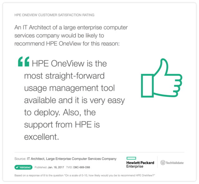 peterbarrydavi1's tweet photo. Explore some of the testimonials #HPE #OneView customers are saying about the product via #TechValidate #VoCHPE https://t.co/E3hT4b1lir https://t.co/zKyaxwONFO