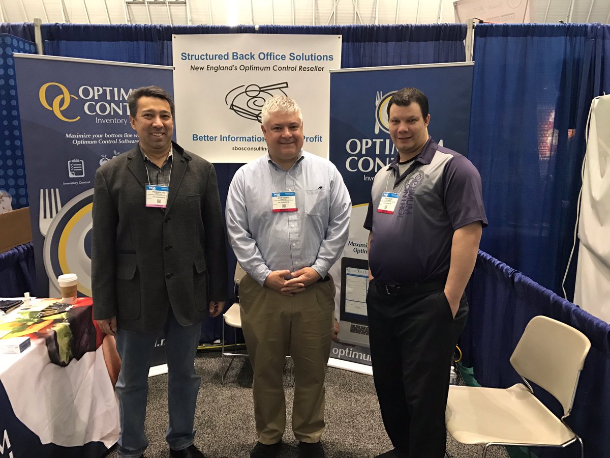 tracrite's tweet photo. Travis, David and Francisco representing Optimum Control at the New England Food Show #NewEnglandFoodShow #OptimumControl #Inventorysoftware https://t.co/MVt2pwFcDo
