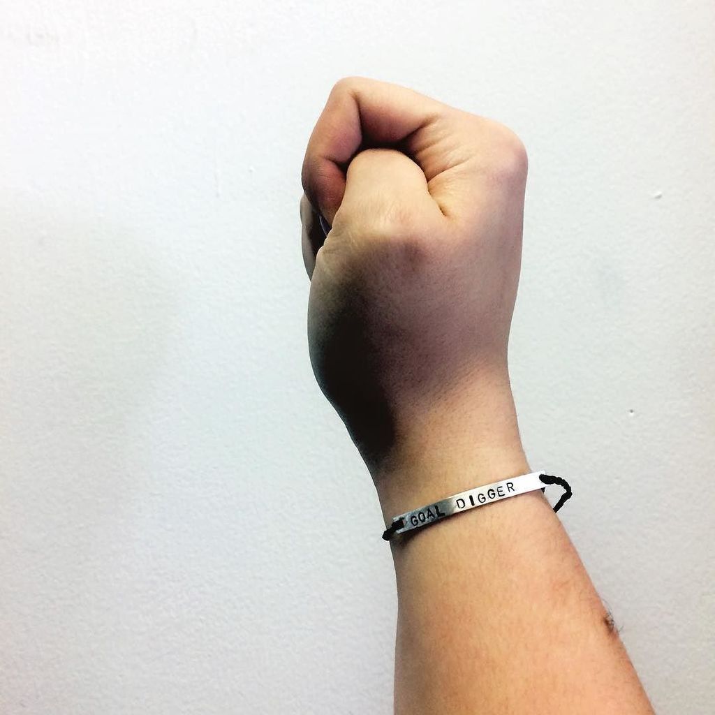 Thanks <a href="/sancicreations/">SANČI</a> for these #oneofakind bracelets. On Monday's we dig #goals. 💪