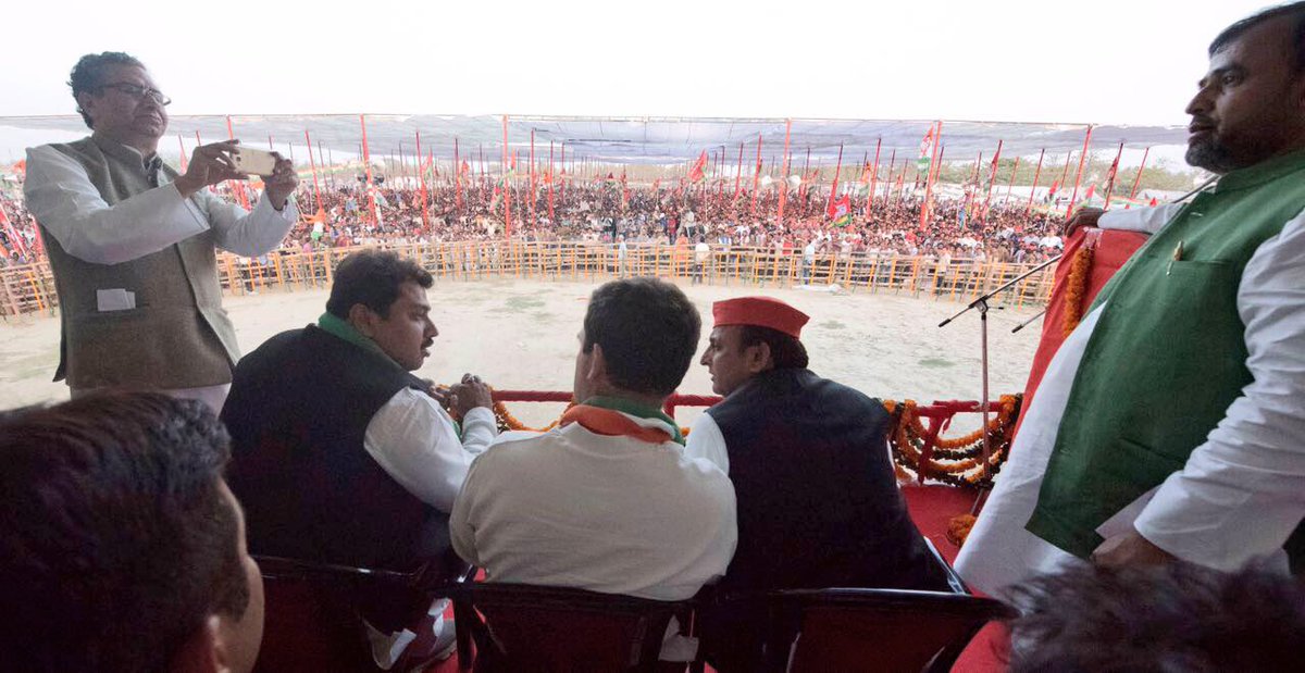 yadavakhilesh's tweet photo. The energy of the crowds, inspires me everyday, to do more and more for the people of UP. https://t.co/5dqSN95llJ