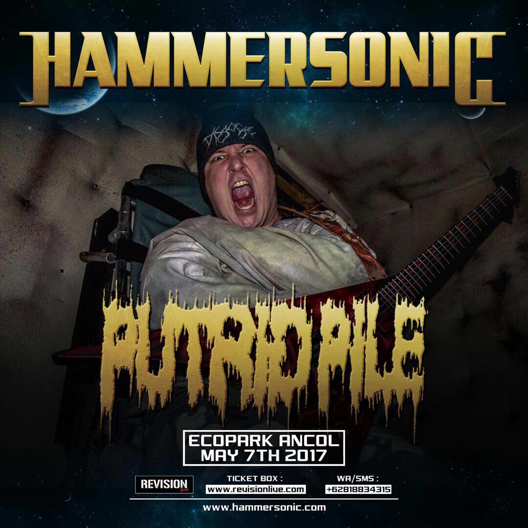 PUTRID PILE! American Brutal Death Metal asal Racine Wisconsin yang sudah mengeluarkan 5 album studio ini, ikut meramaikan #hammersonic2017