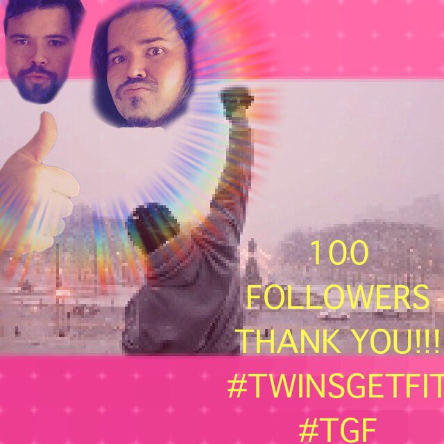 TwinsGetFit's tweet image. Thank you everyone! We hit #100 followers on instagram this week!