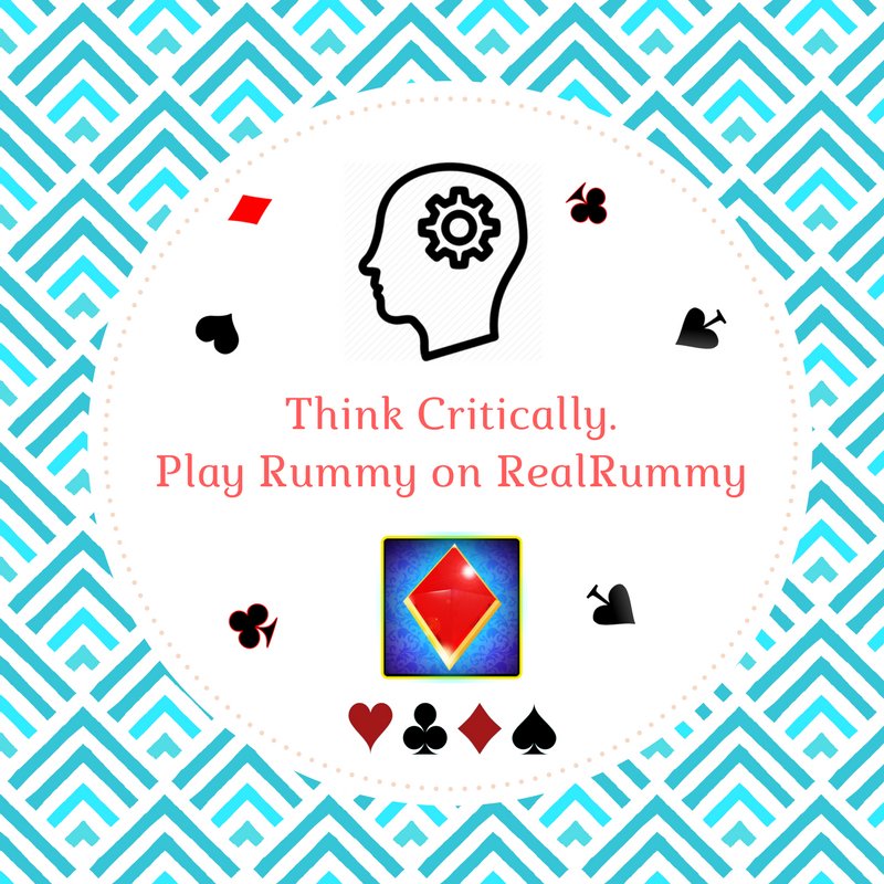 RealRummy's tweet photo. Improve your Critical Thinking skills by Playing #RealRummy
https://t.co/yIRz3HAmHE 
#rummybenifits #bungagames #rummy #rummygame #funchips https://t.co/meU1kZvurh