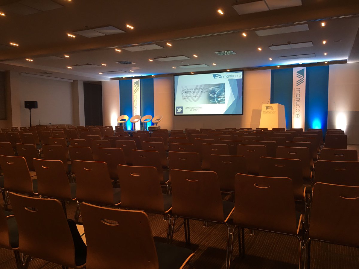 TomTheProducer1's tweet photo. In #Munich all set up for #ESCDF - keynotes coming up from @Nestle @johnsoncontrols + @ProcterGamble https://t.co/YwX50NCqDo https://t.co/GAS57DgVeA