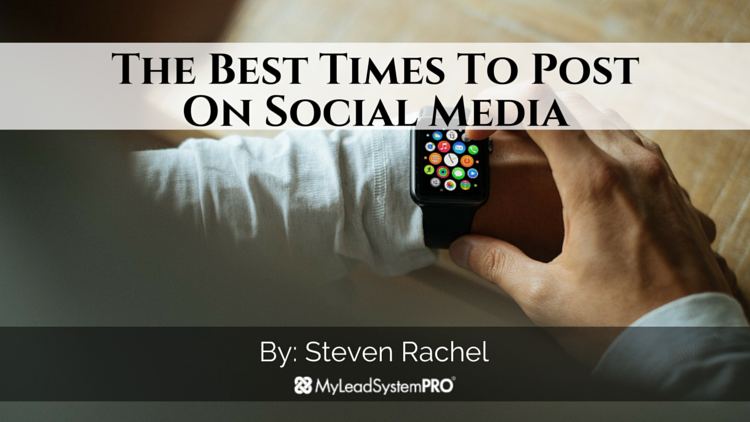 The Best Times To Post On #SocialMedia blog.myleadsystempro.com/the-best-times…  #smm