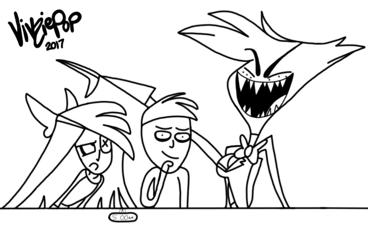 PrideNXP's tweet photo. @vivziepop I drew this in art hope you like it. It's based on the live streams you did last week for the #twitchanimationcontest https://t.co/ss6fNYWHO4