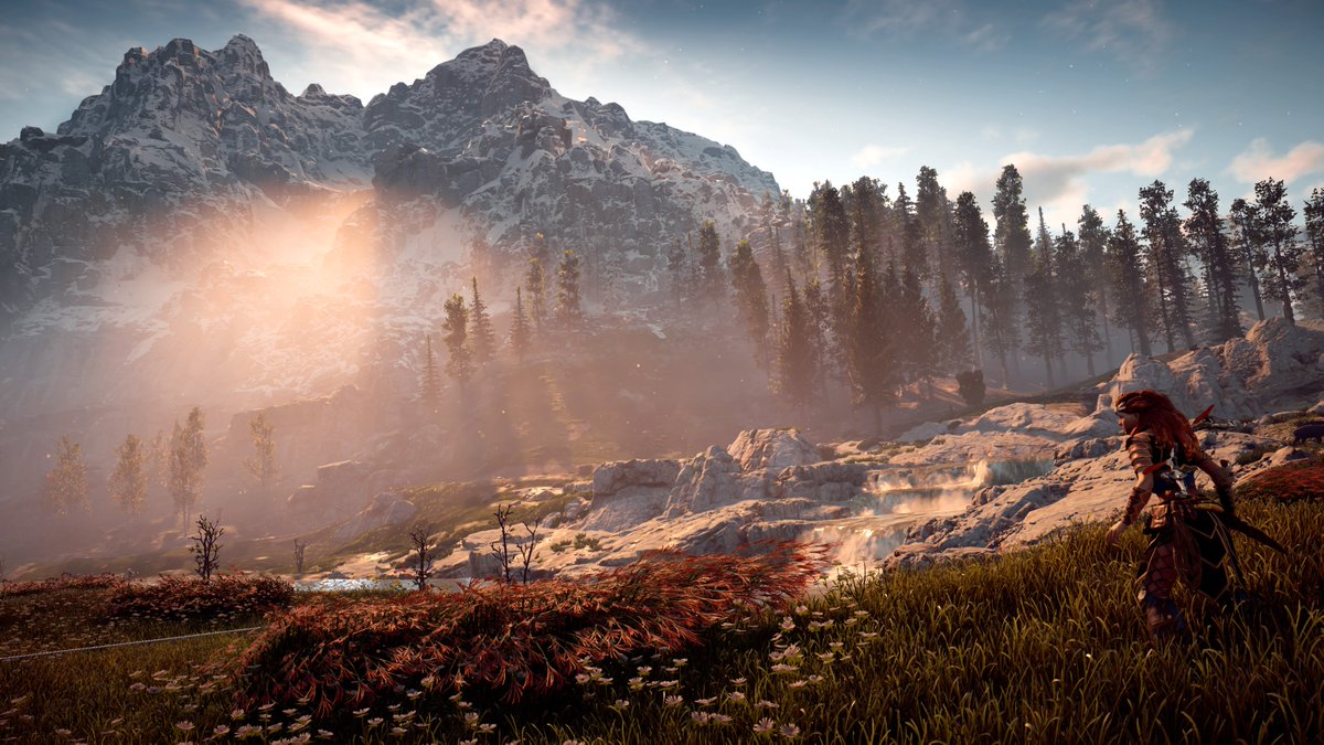 PSNation's tweet photo. Who’s staying up all night? #FinallyAvailable #HorizonZeroDawn https://t.co/ZobKdcctA4