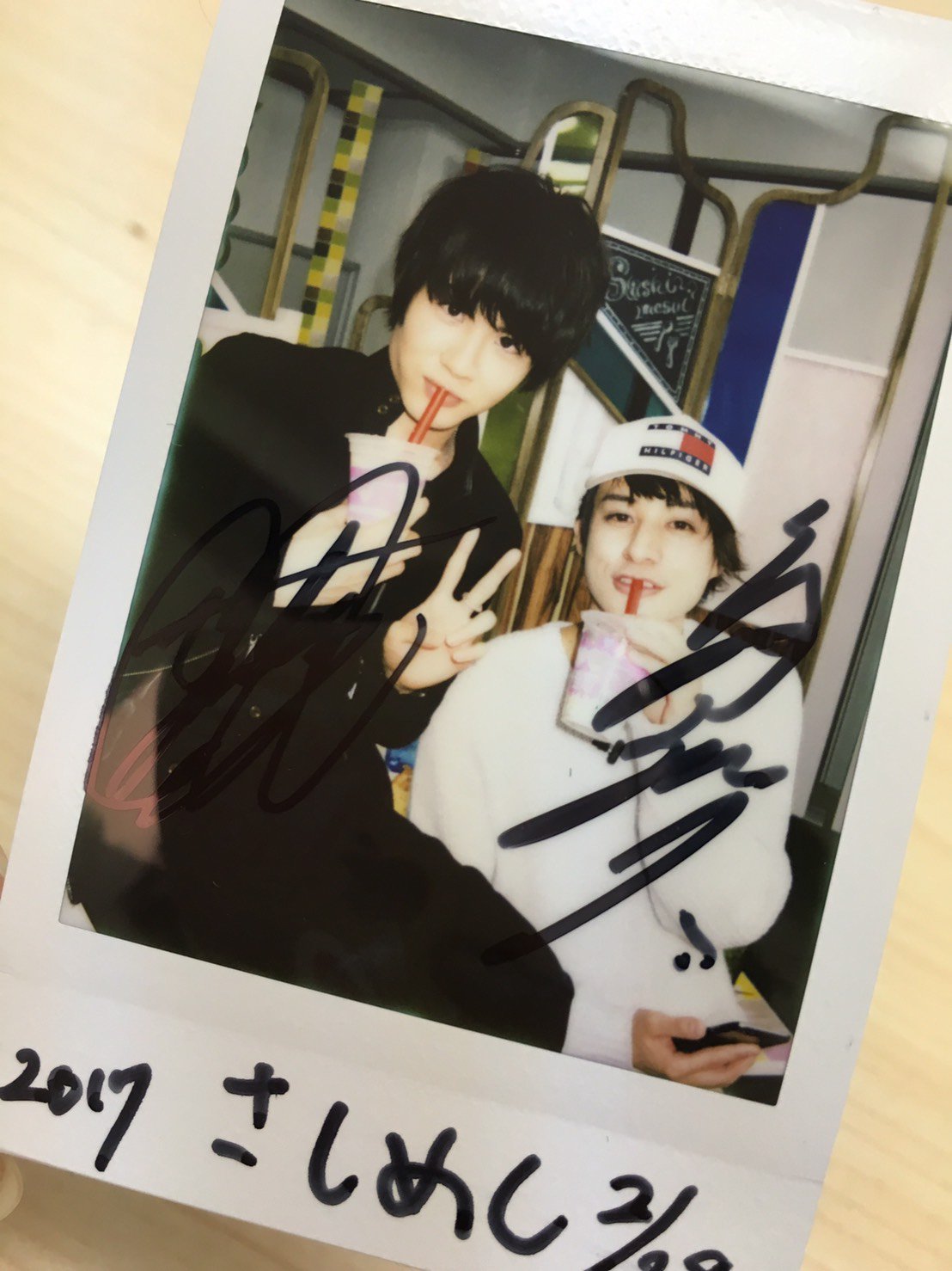 さ*様 噂のりっくん＆ジャスティン チェキ サヴィ流浪 on X: 