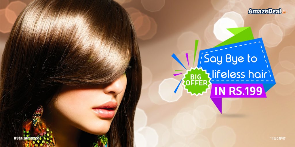 contactamaze's tweet photo. Bring dull hair back to life with the super amazing and economical hair spa in just Rs.199. Steal it - https://t.co/0o6eEcJqCq https://t.co/Ryy239KuOq
