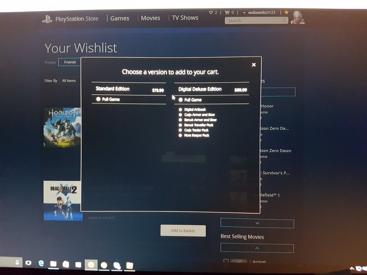 lecaptnawesome's tweet photo. @PlayStation the ability 2 buy the standard version of the game is broken regardless of device. Even mobile, forcing my 2 buy deluxe only. https://t.co/RxaayMBbUi